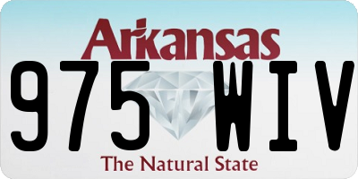 AR license plate 975WIV