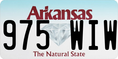 AR license plate 975WIW