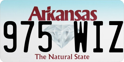 AR license plate 975WIZ