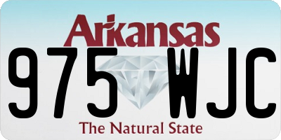 AR license plate 975WJC
