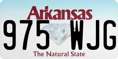 AR license plate 975WJG