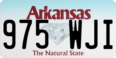 AR license plate 975WJI