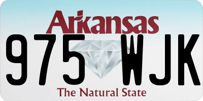 AR license plate 975WJK