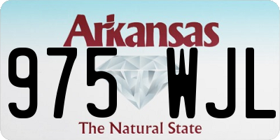 AR license plate 975WJL