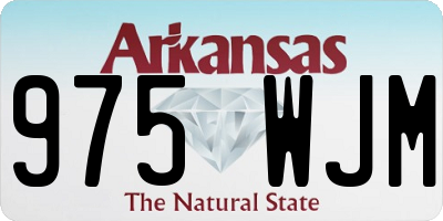 AR license plate 975WJM