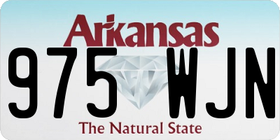 AR license plate 975WJN