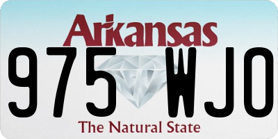 AR license plate 975WJO