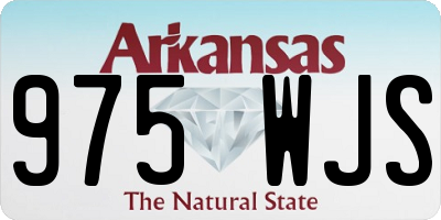AR license plate 975WJS