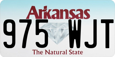 AR license plate 975WJT