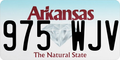 AR license plate 975WJV