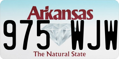 AR license plate 975WJW