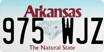 AR license plate 975WJZ