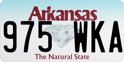 AR license plate 975WKA