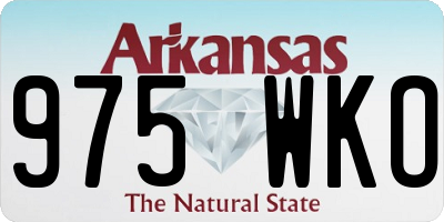 AR license plate 975WKO