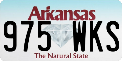 AR license plate 975WKS
