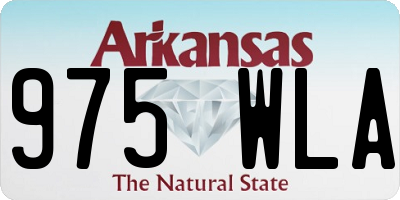 AR license plate 975WLA