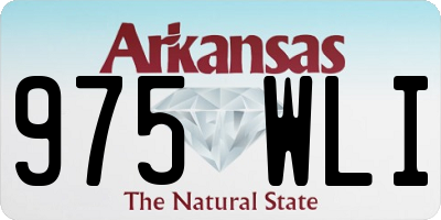 AR license plate 975WLI