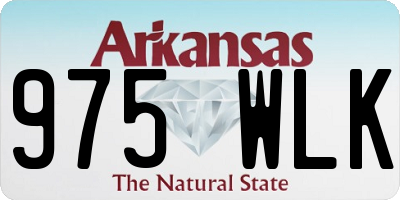 AR license plate 975WLK