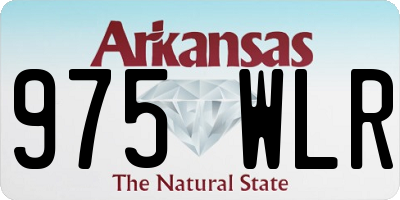AR license plate 975WLR