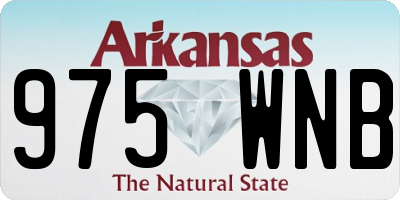 AR license plate 975WNB