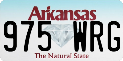 AR license plate 975WRG