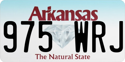 AR license plate 975WRJ