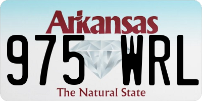 AR license plate 975WRL