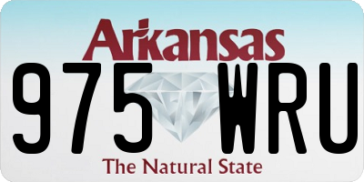 AR license plate 975WRU