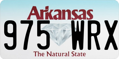 AR license plate 975WRX