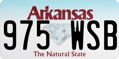AR license plate 975WSB
