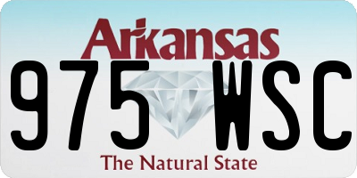 AR license plate 975WSC
