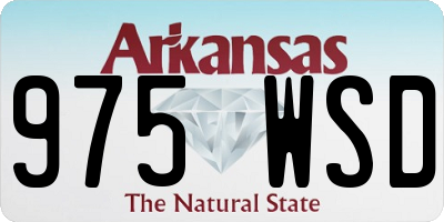 AR license plate 975WSD