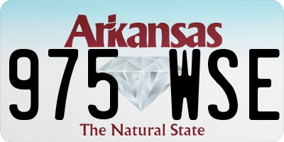 AR license plate 975WSE