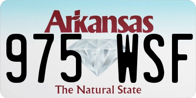 AR license plate 975WSF