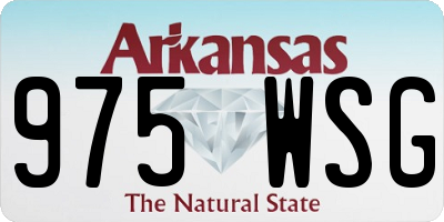 AR license plate 975WSG