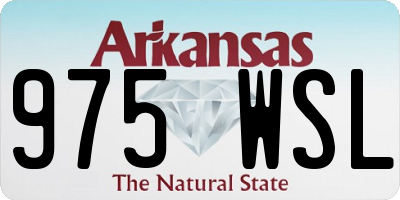 AR license plate 975WSL