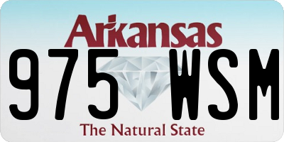 AR license plate 975WSM
