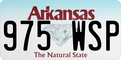 AR license plate 975WSP