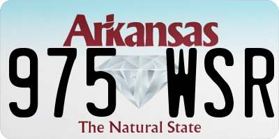 AR license plate 975WSR