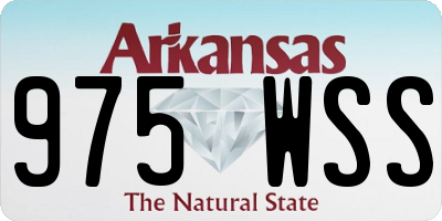 AR license plate 975WSS