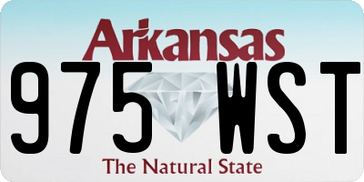 AR license plate 975WST