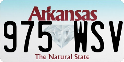 AR license plate 975WSV