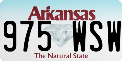 AR license plate 975WSW
