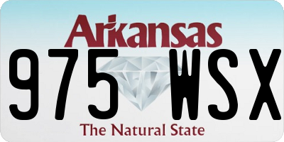 AR license plate 975WSX