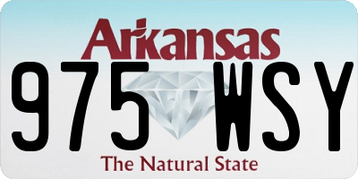 AR license plate 975WSY