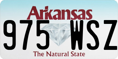AR license plate 975WSZ