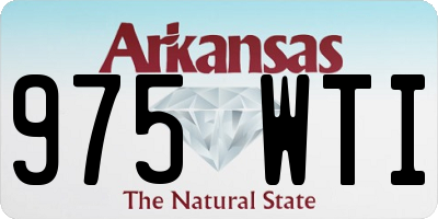 AR license plate 975WTI