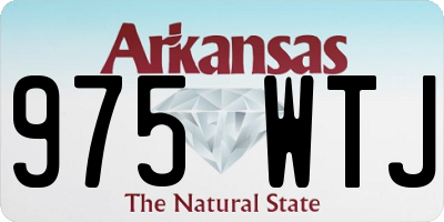 AR license plate 975WTJ