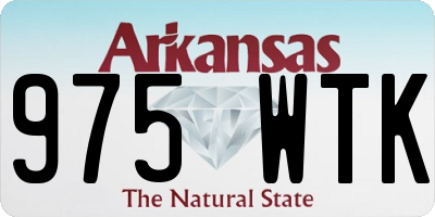 AR license plate 975WTK