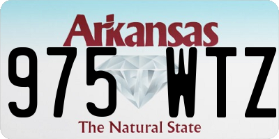AR license plate 975WTZ